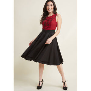 Modcloth Essential Elegance skirt black 1XL